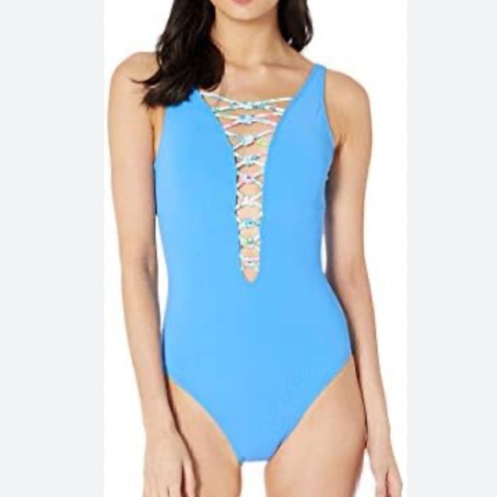 Lilly Pulitzer Lattice One Pc Swimsuit 0